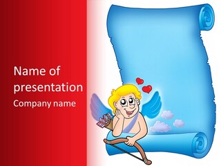 Abstract Love Message PowerPoint Template