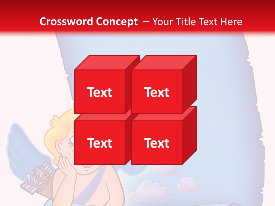 Abstract Love Message PowerPoint Template