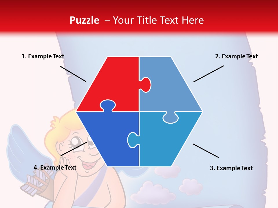 Abstract Love Message PowerPoint Template