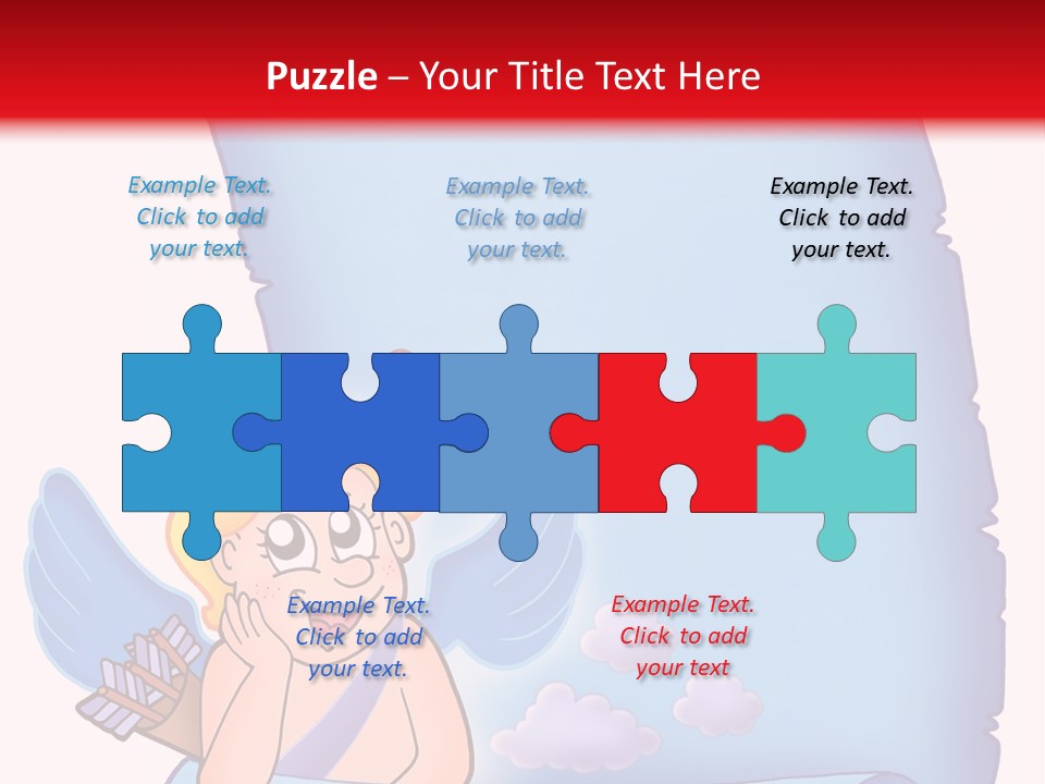 Abstract Love Message PowerPoint Template