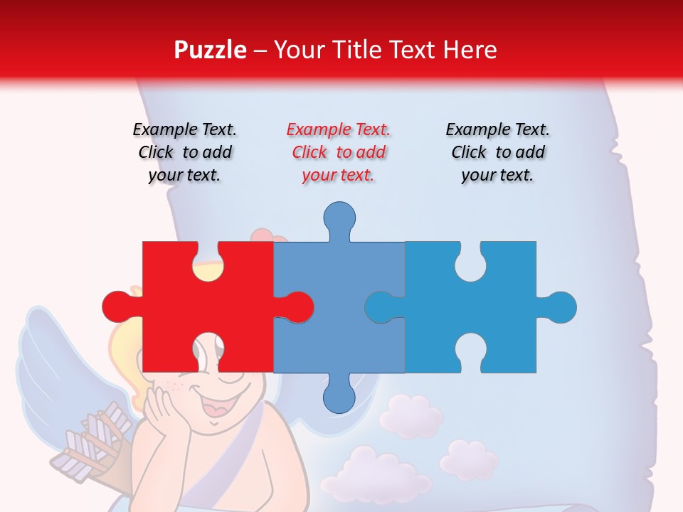 Abstract Love Message PowerPoint Template