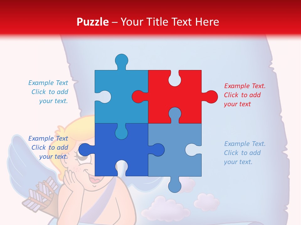 Abstract Love Message PowerPoint Template