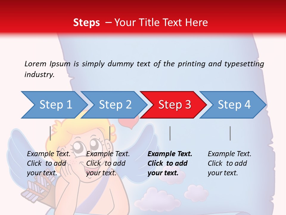 Abstract Love Message PowerPoint Template