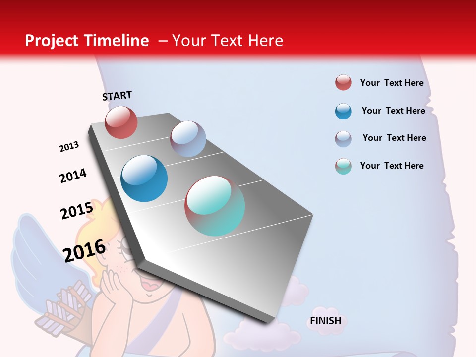 Abstract Love Message PowerPoint Template
