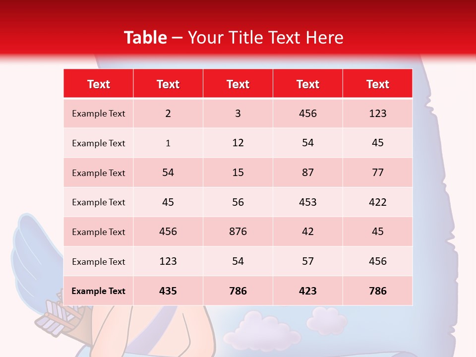 Abstract Love Message PowerPoint Template