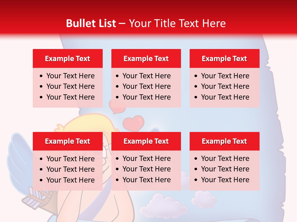Abstract Love Message PowerPoint Template
