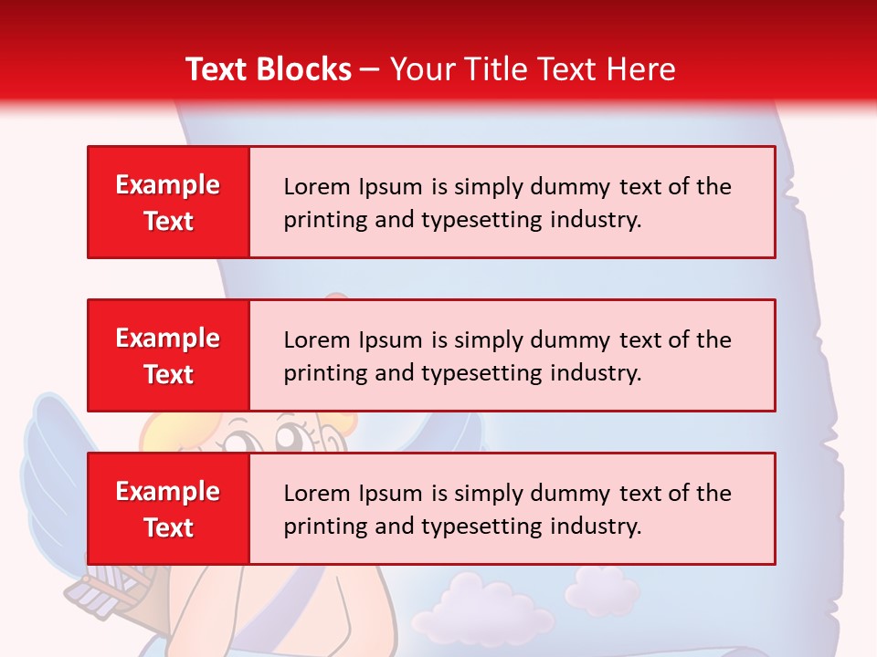 Abstract Love Message PowerPoint Template