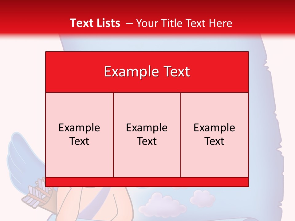 Abstract Love Message PowerPoint Template