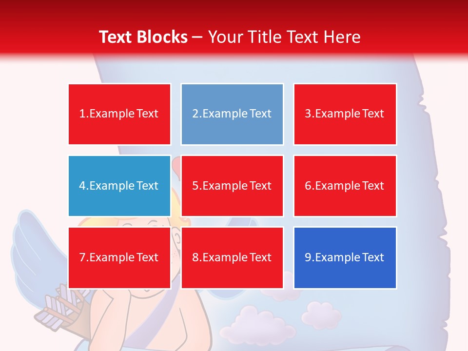 Abstract Love Message PowerPoint Template