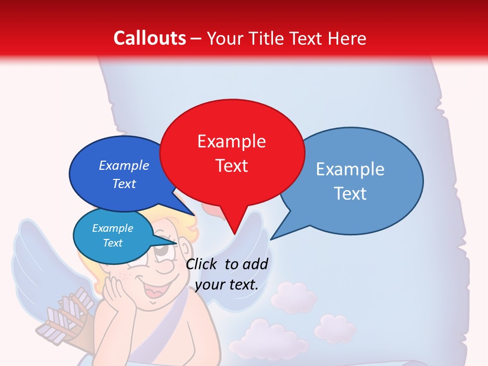 Abstract Love Message PowerPoint Template