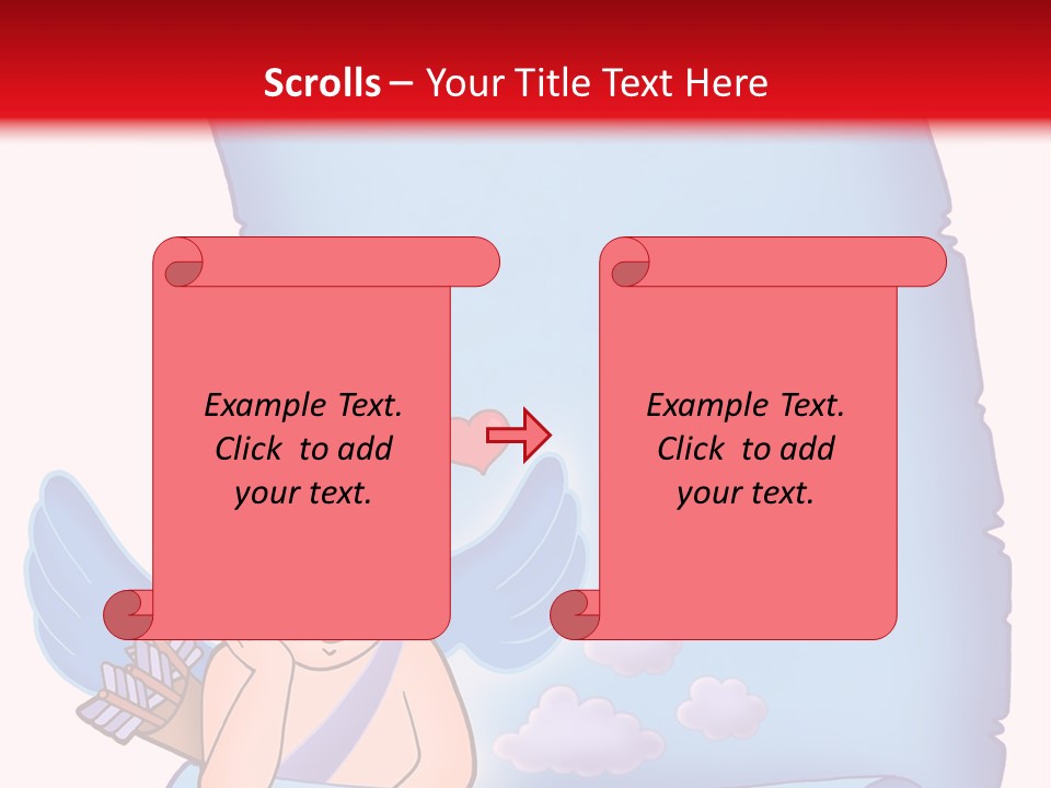 Abstract Love Message PowerPoint Template