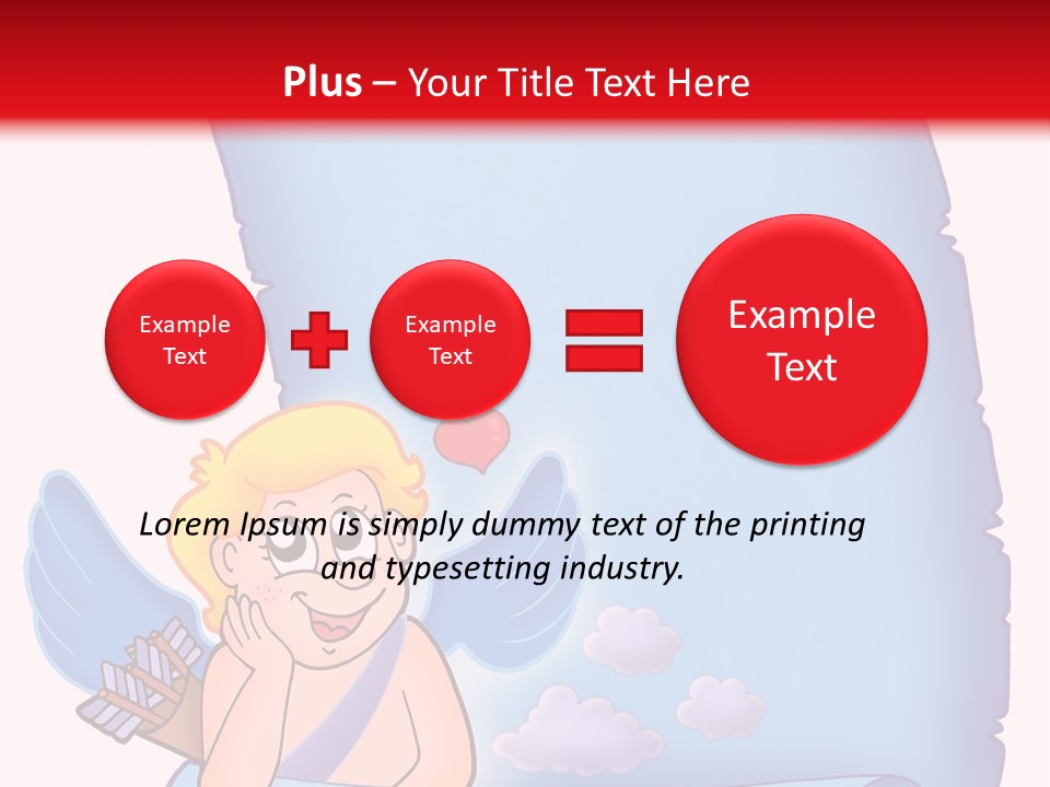 Abstract Love Message PowerPoint Template