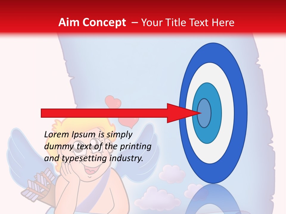 Abstract Love Message PowerPoint Template