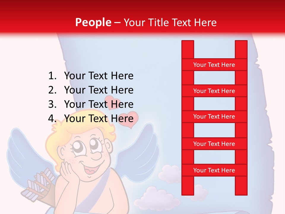 Abstract Love Message PowerPoint Template