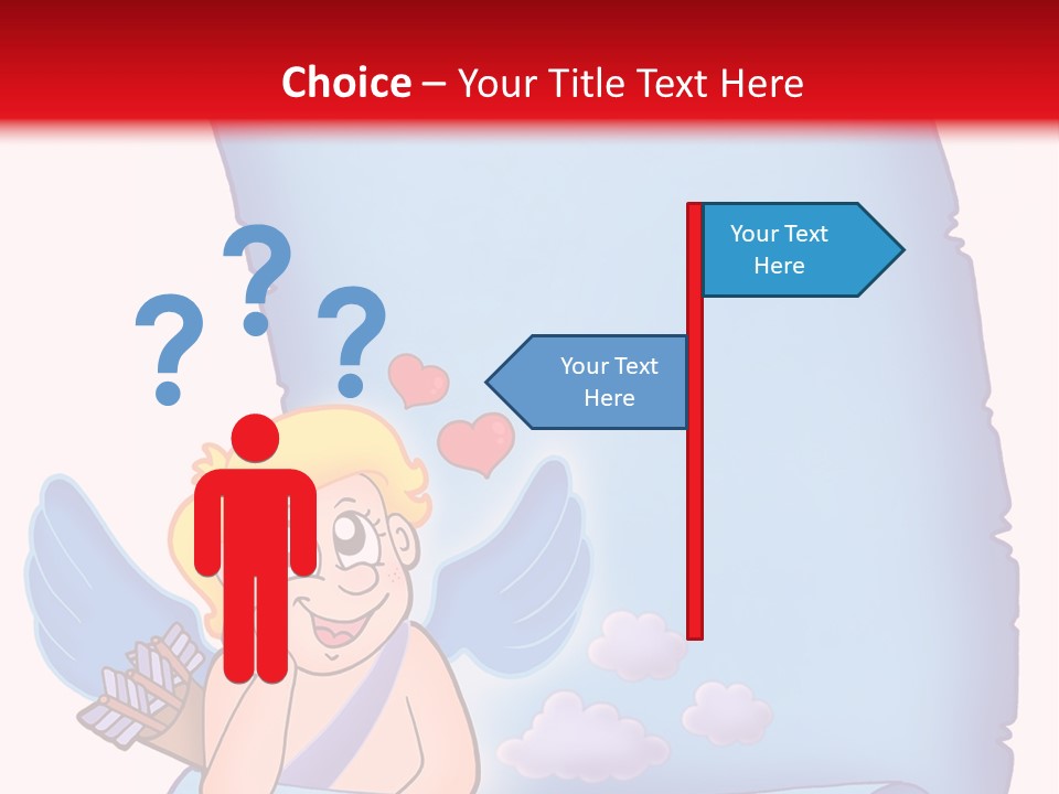 Abstract Love Message PowerPoint Template