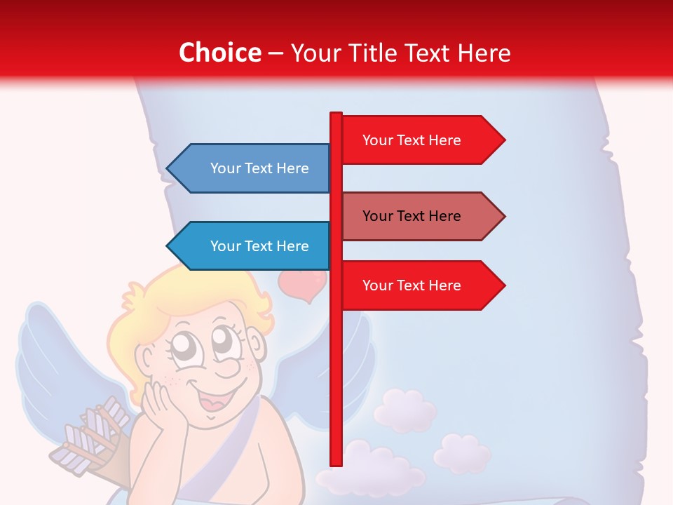 Abstract Love Message PowerPoint Template