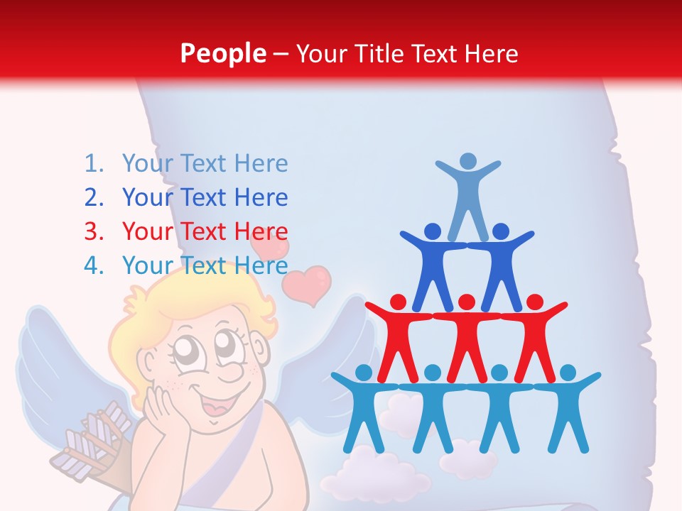 Abstract Love Message PowerPoint Template