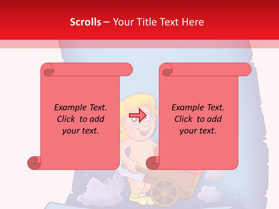 Letterparchmentscrollloveamorvalentinevalentinesdayangel Heaven Abstract PowerPoint Template