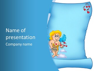 Message Happiness Letter PowerPoint Template