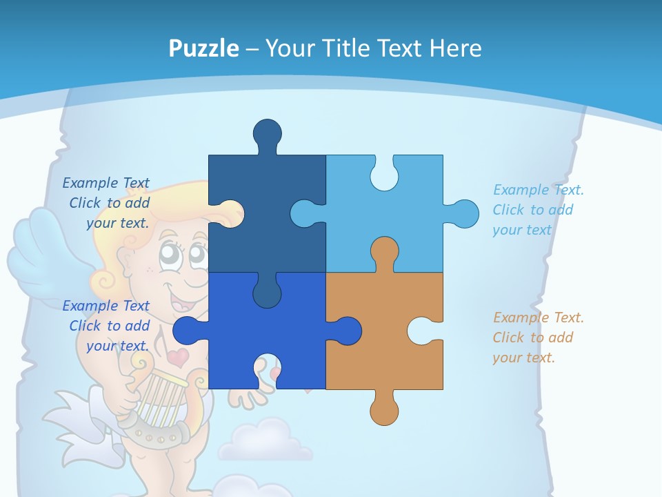 Message Happiness Letter PowerPoint Template