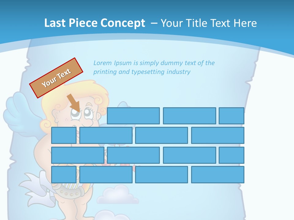 Message Happiness Letter PowerPoint Template