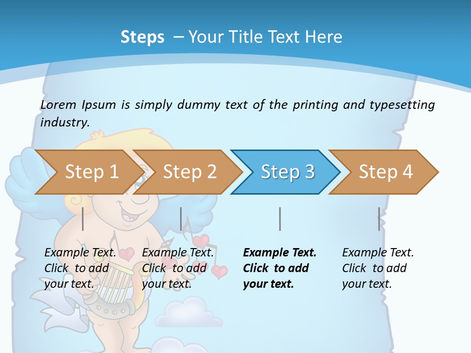 Message Happiness Letter PowerPoint Template