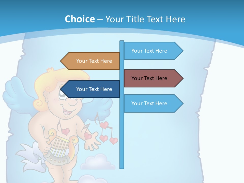 Message Happiness Letter PowerPoint Template