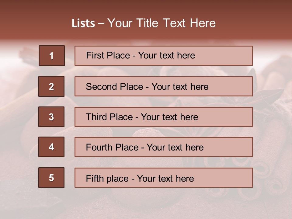 Spice Dessert Candy PowerPoint Template