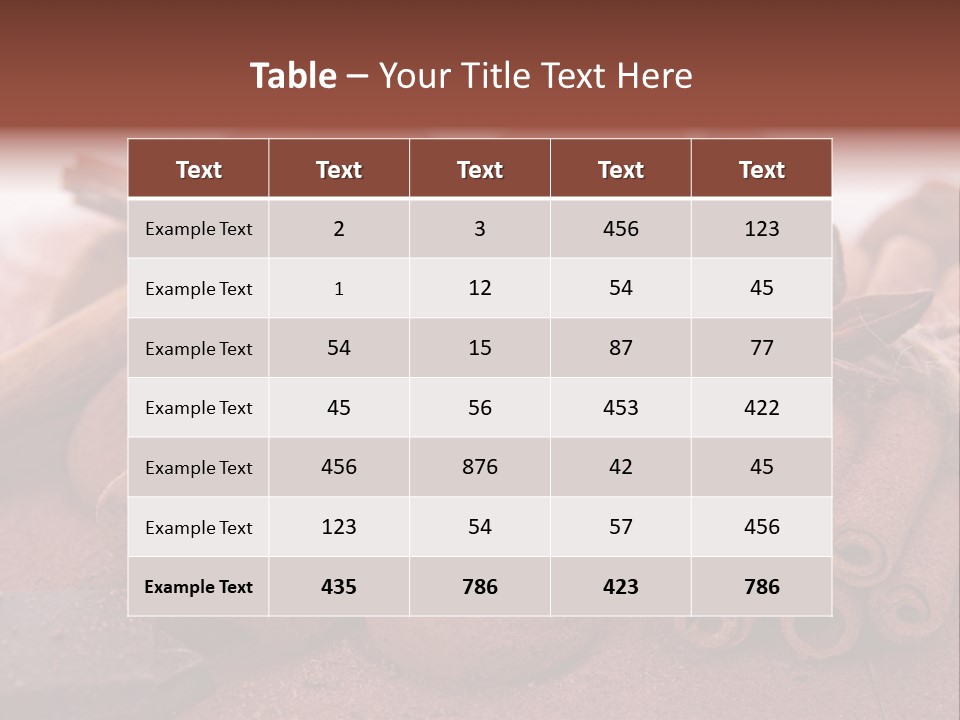 Spice Dessert Candy PowerPoint Template