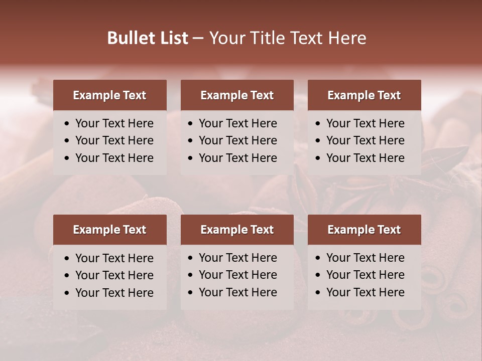 Spice Dessert Candy PowerPoint Template