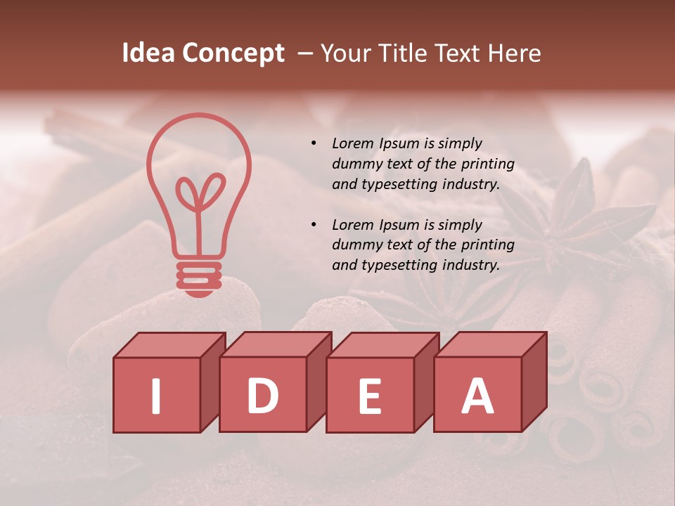 Spice Dessert Candy PowerPoint Template