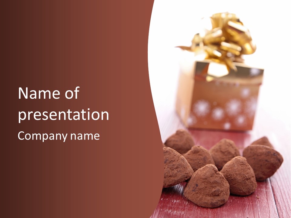 Sweet Confectionery Food PowerPoint Template