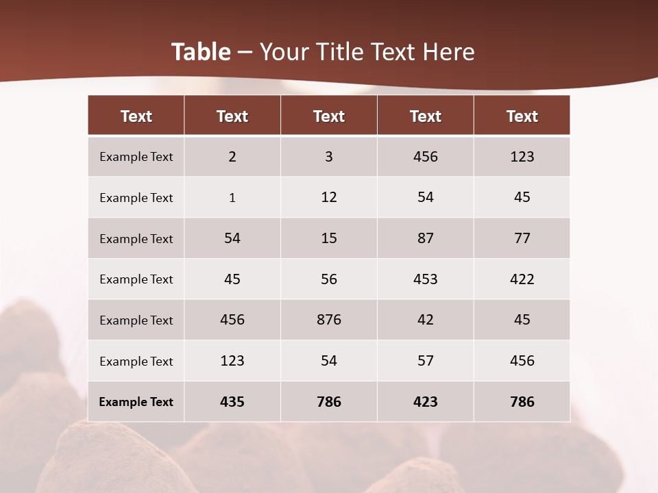 Sweet Confectionery Food PowerPoint Template