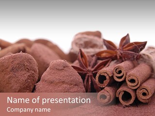 Holiday Truffe Confection PowerPoint Template