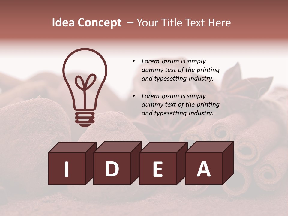 Holiday Truffe Confection PowerPoint Template