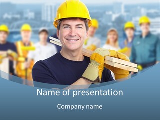 Successful Carpenter Urban PowerPoint Template