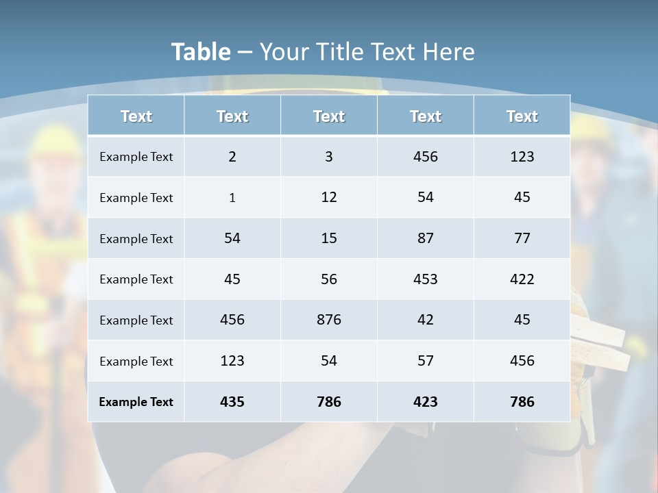 Successful Carpenter Urban PowerPoint Template