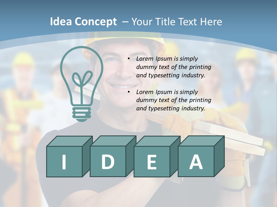 Successful Carpenter Urban PowerPoint Template