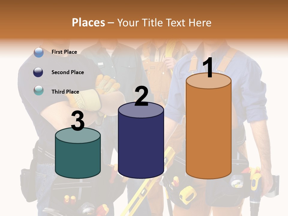 Yellow Drill Manufacturing PowerPoint Template