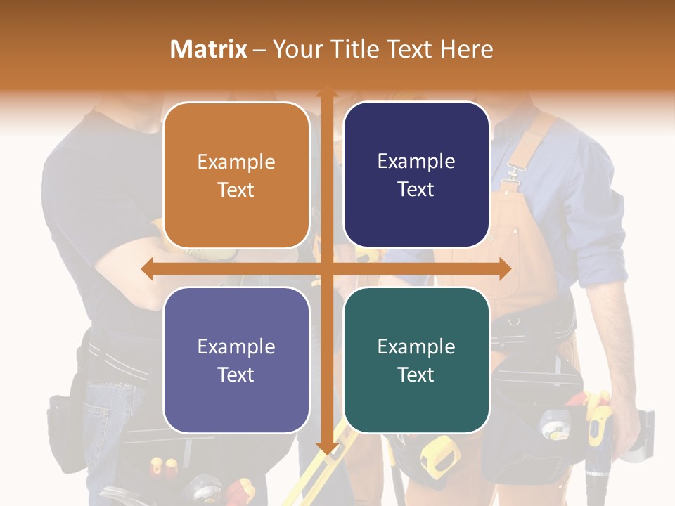 Yellow Drill Manufacturing PowerPoint Template