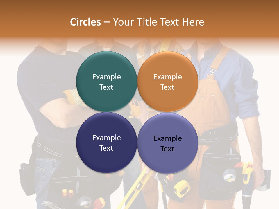 Yellow Drill Manufacturing PowerPoint Template