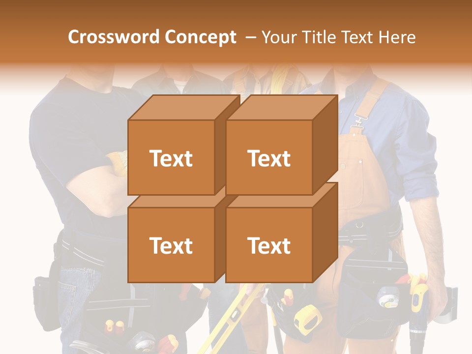 Yellow Drill Manufacturing PowerPoint Template