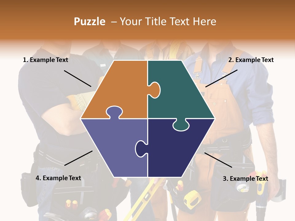 Yellow Drill Manufacturing PowerPoint Template