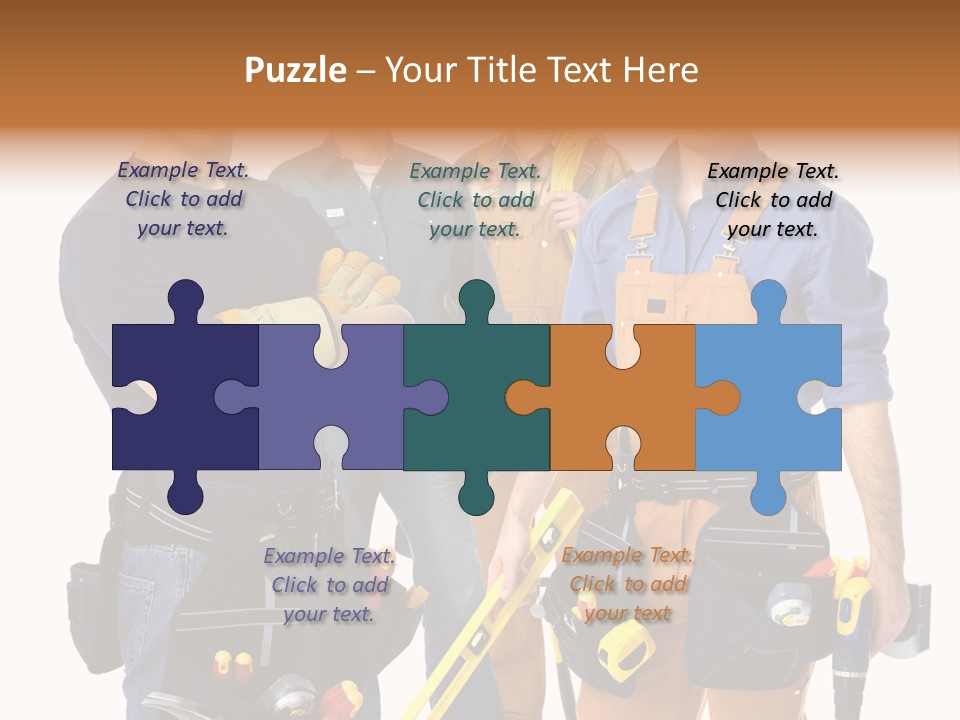 Yellow Drill Manufacturing PowerPoint Template