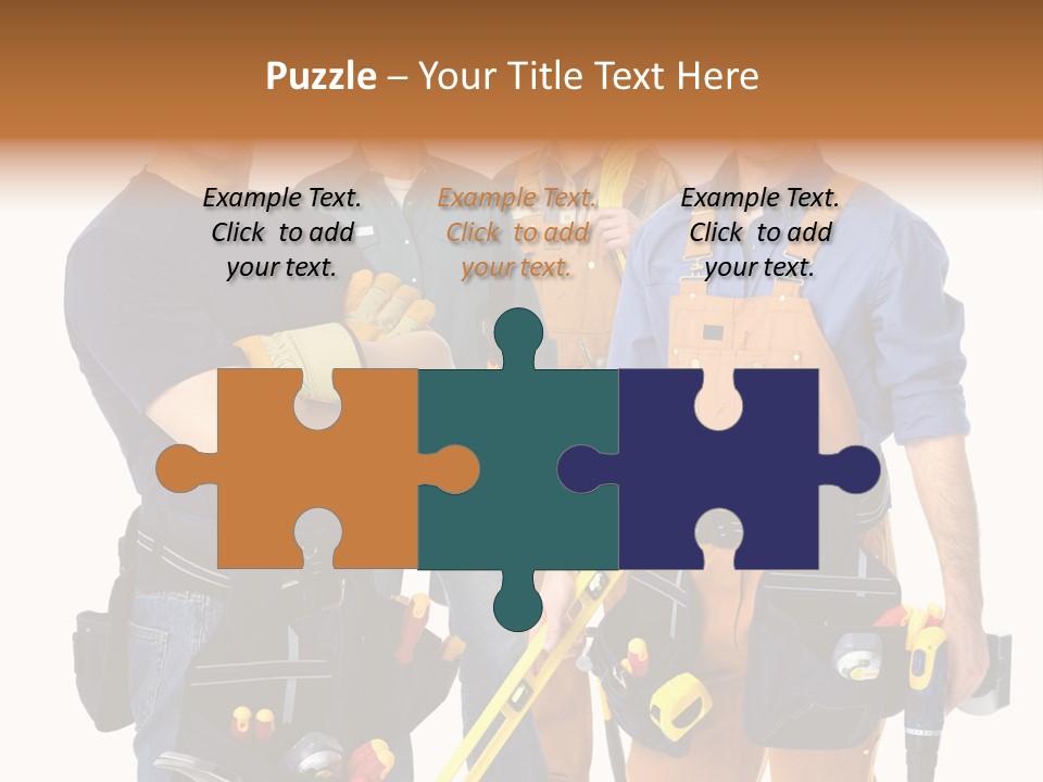 Yellow Drill Manufacturing PowerPoint Template