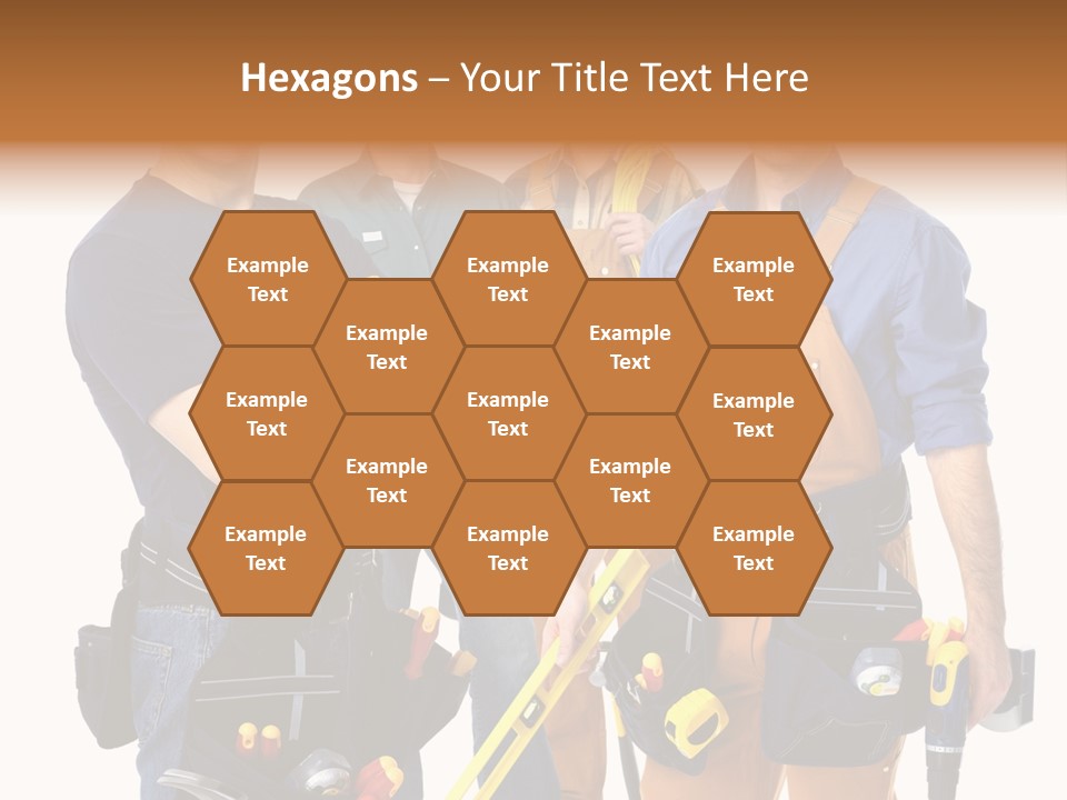 Yellow Drill Manufacturing PowerPoint Template