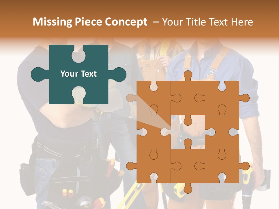 Yellow Drill Manufacturing PowerPoint Template