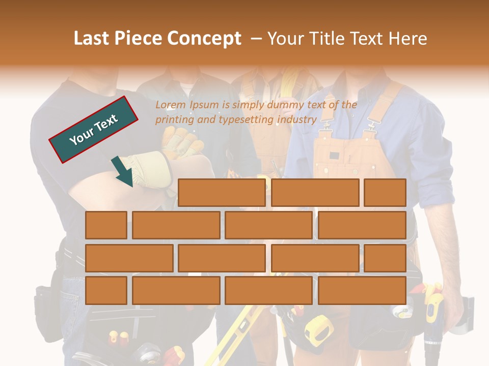 Yellow Drill Manufacturing PowerPoint Template