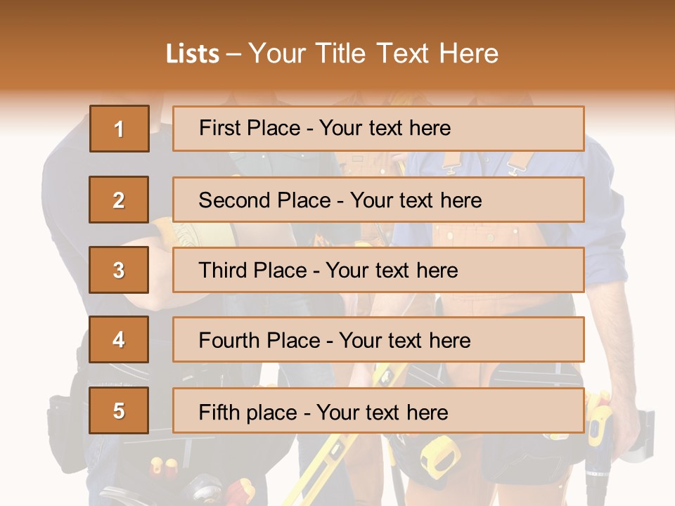 Yellow Drill Manufacturing PowerPoint Template