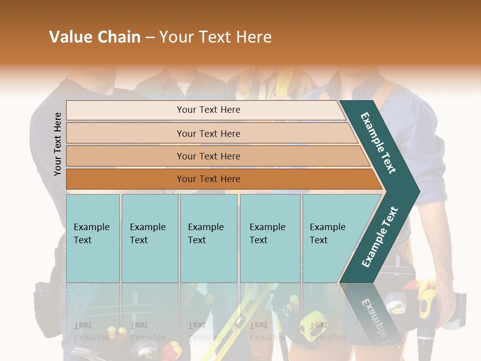 Yellow Drill Manufacturing PowerPoint Template